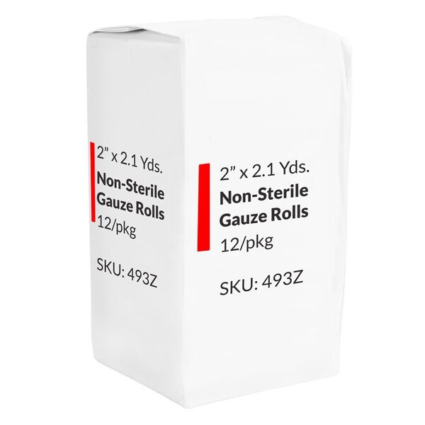 Oasis Stretch Gauze Rolls, 3in x 4.1 Yards, 12 Per Bag 493Z - main